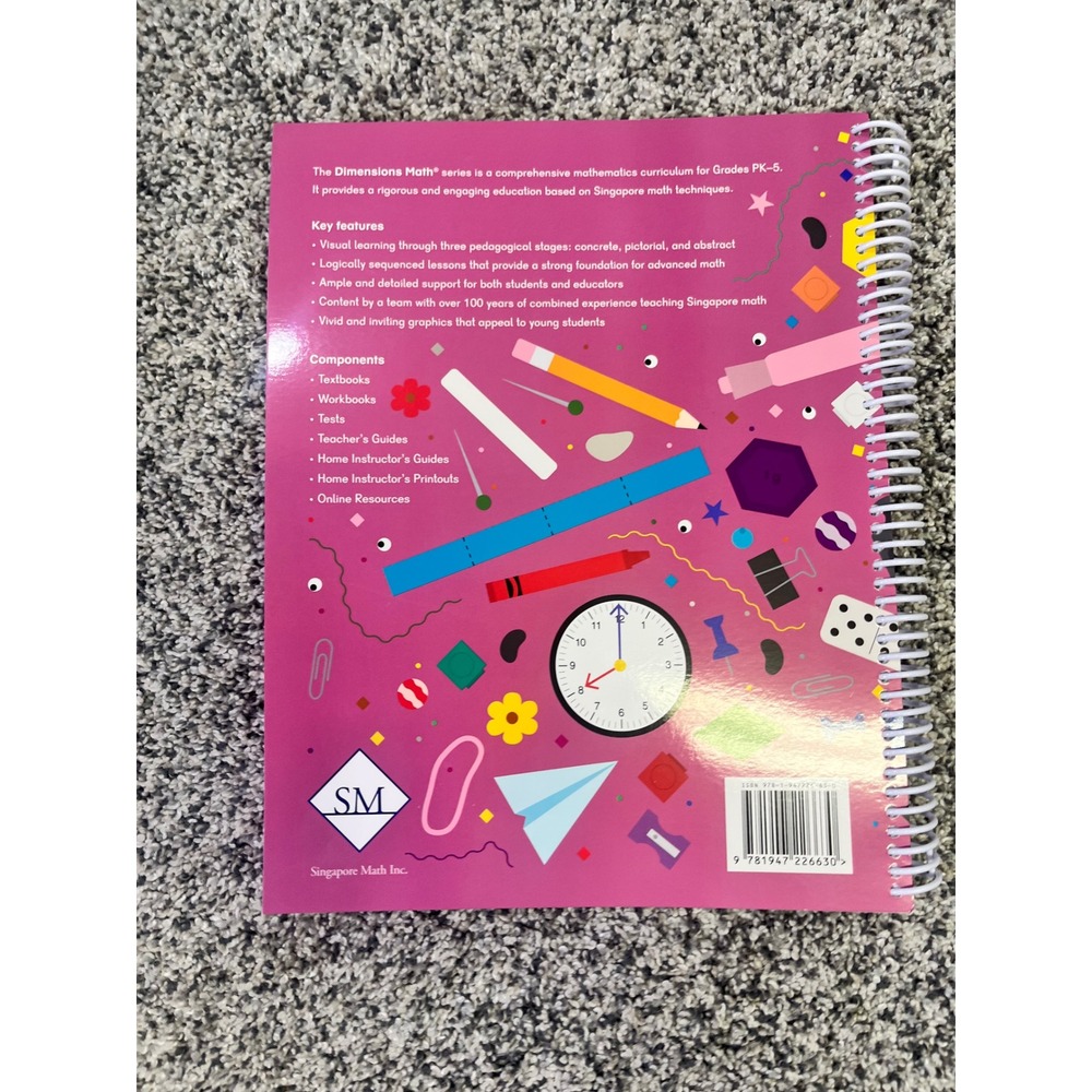 Dimensions Math Home Instructor's Guide 3B Textbook Workbook Singapore - Picture 2 of 3